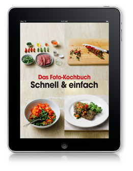 Das Foto-Kochbuch auf dem iPad Foto-Kochbuch Cover iPad